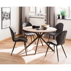 Red Living Esstisch Pessac - Wildeiche Dekor / Schwarz -Wohnzimmermöbel boutique en ligne 1000344934 220413 021 MOOD DETAILS P000000001000344934 mood