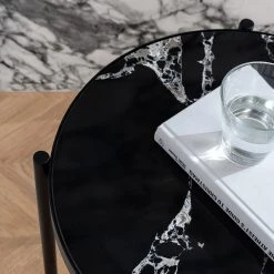 Studio Copenhagen Beistelltisch Abee II - Marmor / Metall - Marmor Schwarz / Schwarz 16 Studio Copenhagen Beistelltisch Abee II - Marmor / Metall - Marmor Schwarz / Schwarz -Wohnzimmermöbel boutique en ligne 1000345471 220823 022 MOOD DETAILS P000000001000345471 mood