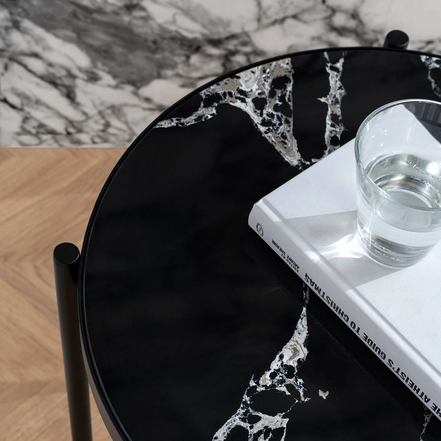 Studio Copenhagen Beistelltisch Abee II - Marmor / Metall - Marmor Schwarz / Schwarz 4 Studio Copenhagen Beistelltisch Abee II - Marmor / Metall - Marmor Schwarz / Schwarz – Bild 4