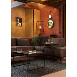 Red Living Beistelltisch Rickman - Teak massiv / Metall - Teak Schwarz / Schwarz -Wohnzimmermöbel boutique en ligne 1000345797 220428 022 MOOD DETAILS P000000001000345797 mood