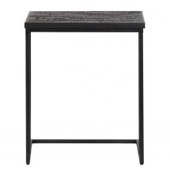 Red Living Beistelltisch Rickman - Teak massiv / Metall - Teak Schwarz / Schwarz -Wohnzimmermöbel boutique en ligne 1000345797 220428 030 DETAILS P000000001000345797