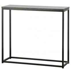 Red Living Konsolentisch Wida - Marmor / Metall - Marmor Schwarz / Schwarz