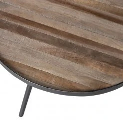 Red Living Couchtisch Vabell (3er-Set) - Teak massiv / Metall - Teak / Schwarz -Wohnzimmermöbel boutique en ligne 1000345806 220428 060 DETAILS P000000001000345806