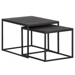 Red Living Beistelltisch Sorken (2er-Set) - Metall - Schwarz