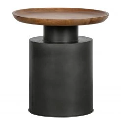 Red Living Beistelltisch Sethos I - Mango massiv / Metall - Mango / Schwarz