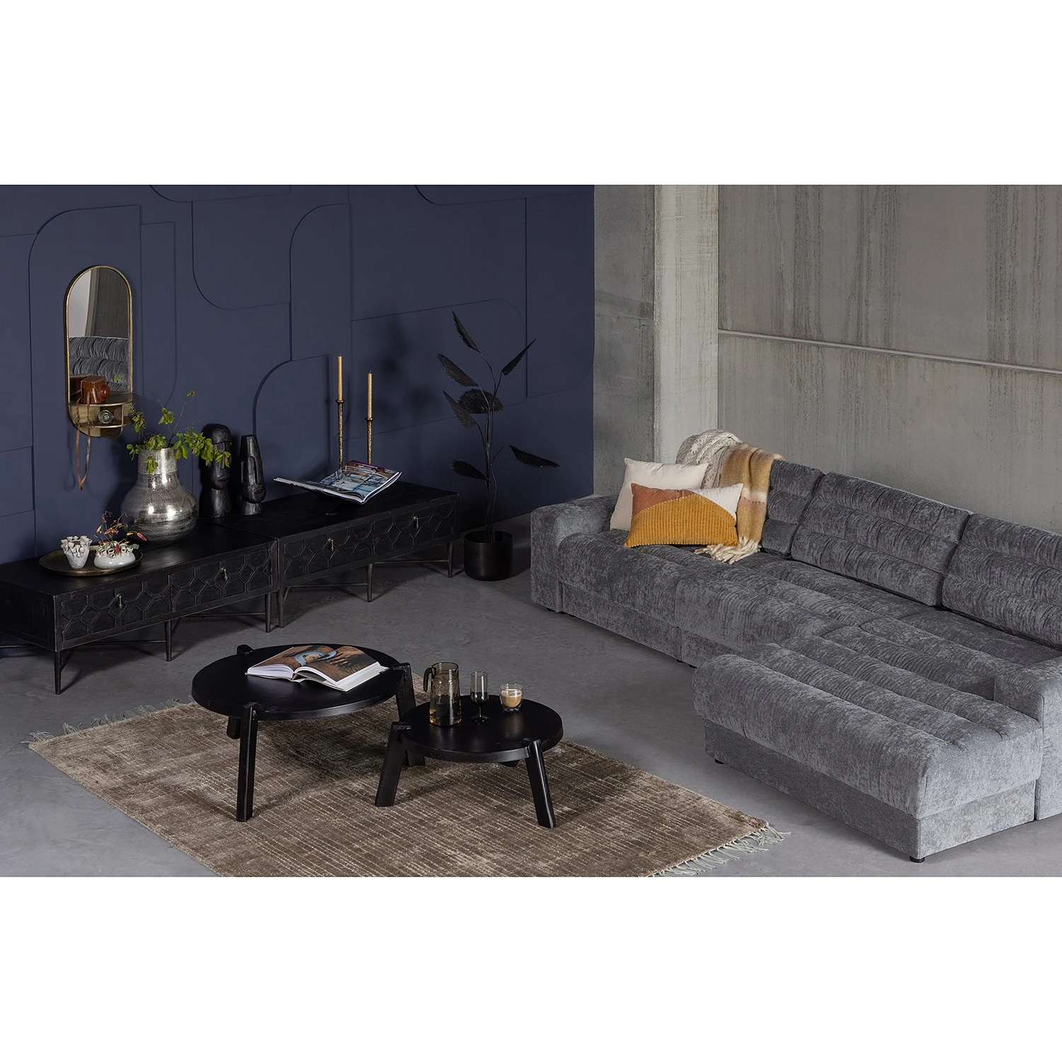 Red Living Couchtisch Tarsa - Aluminium - Schwarz 2 Red Living Couchtisch Tarsa - Aluminium - Schwarz – Bild 2