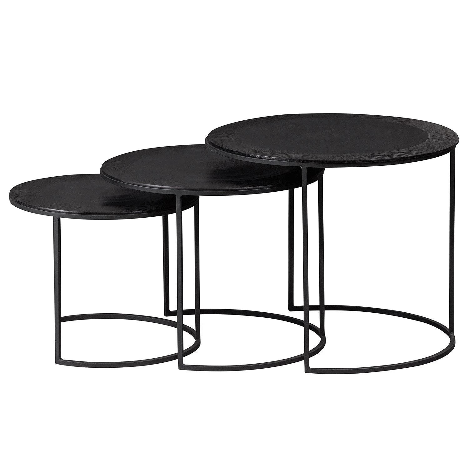 Red Living Beistelltisch Vansö (3er-Set) - Metall - Dunkelbraun 5 Red Living Beistelltisch Vansö (3er-Set) - Metall - Dunkelbraun – Bild 5