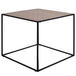 Red Living Couchtisch Talisay - Echtholzfurnier / Metall - Paulownia / Schwarz