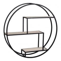 Red Living Wandregal Sling - Paulownia massiv / Metall - Paulownia / Schwarz -Wohnzimmermöbel boutique en ligne 1000345892 220428 035 DETAILS P000000001000345892