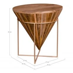 Naturoo Beistelltisch Rickman - Mango massiv / Metall - Mango / Gold -Wohnzimmermöbel boutique en ligne 1000345907 220428 500 SKETCH DETAILS P000000001000345907 sketch