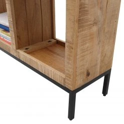 Ars manufacti Aktenregal Torres - Mango massiv / Metall - Breite: 80 cm -Wohnzimmermöbel boutique en ligne 1000346341 220826 031 DETAILS P000000001000346341