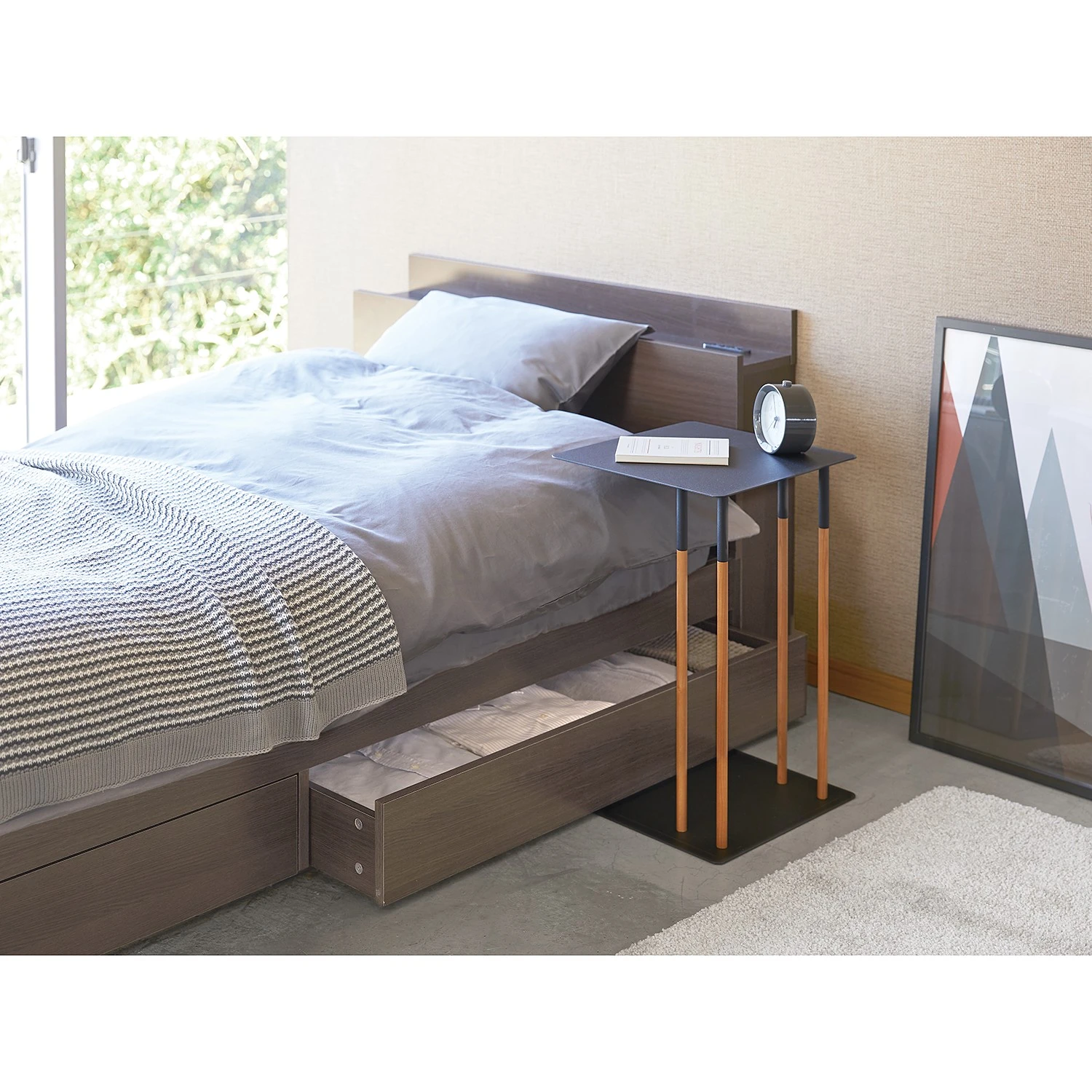 Yamazaki Beistelltisch Plain II - Esche massiv / Metall - Schwarz 5 Yamazaki Beistelltisch Plain II - Esche massiv / Metall - Schwarz – Bild 5