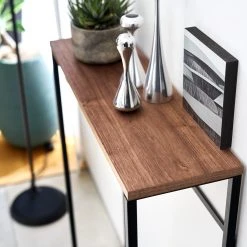 Yamazaki Konsolentisch Tower - Esche massiv / Metall - Schwarz -Wohnzimmermöbel boutique en ligne 1000347253 220505 030 DETAILS P000000001000347253