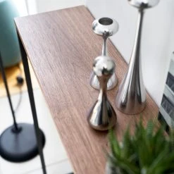 Yamazaki Konsolentisch Tower - Esche massiv / Metall - Schwarz -Wohnzimmermöbel boutique en ligne 1000347253 220505 031 DETAILS P000000001000347253