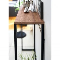 Yamazaki Konsolentisch Tower - Esche massiv / Metall - Schwarz -Wohnzimmermöbel boutique en ligne 1000347253 220505 032 DETAILS P000000001000347253