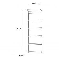 Loftscape Kommode Optima VI - Matt Weiß 6 Loftscape Kommode Optima VI - Matt Weiß -Wohnzimmermöbel boutique en ligne 1000348094 220603 500 SKETCH DETAILS P000000001000348094 sketch