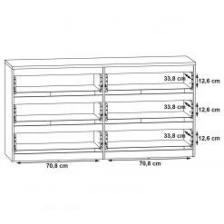 Loftscape Sideboard Optima II - Matt Weiß 7 Loftscape Sideboard Optima II - Matt Weiß -Wohnzimmermöbel boutique en ligne 1000348095 220603 501 SKETCH DETAILS P000000001000348095 sketch