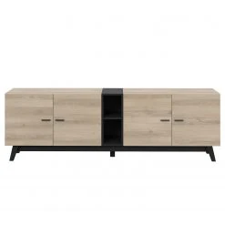 Loftscape Sideboard Pesaro II - Eiche Artisan Dekor / Schwarz - Breite: 200 cm 8 Loftscape Sideboard Pesaro II - Eiche Artisan Dekor / Schwarz - Breite: 200 cm -Wohnzimmermöbel boutique en ligne 1000348118 220603 030 DETAILS P000000001000348118