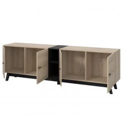Loftscape Sideboard Pesaro II - Eiche Artisan Dekor / Schwarz - Breite: 200 cm 9 Loftscape Sideboard Pesaro II - Eiche Artisan Dekor / Schwarz - Breite: 200 cm -Wohnzimmermöbel boutique en ligne 1000348118 220603 040 DETAILS P000000001000348118
