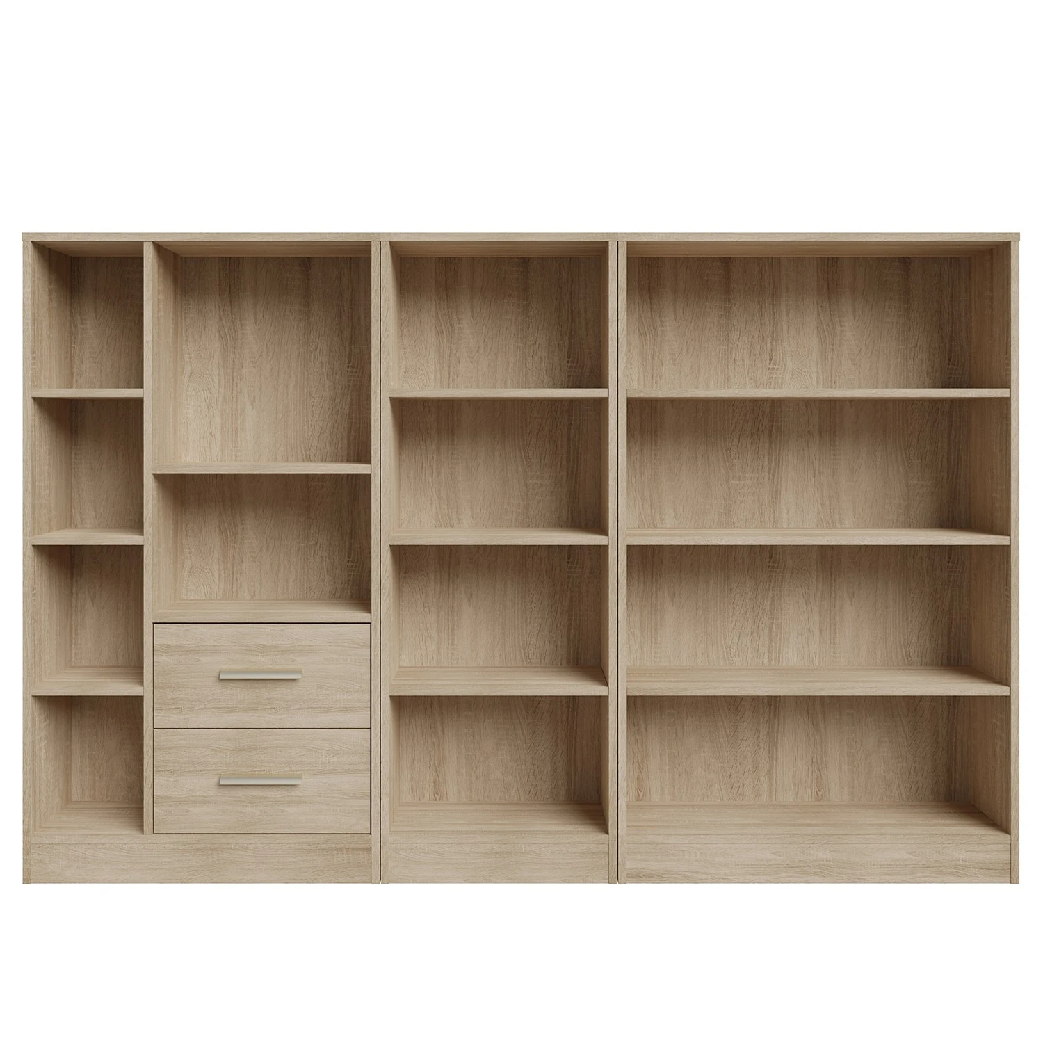 Fredriks Regalwand Wardell (3-teilig) - Eiche Sonoma Dekor 4 Fredriks Regalwand Wardell (3-teilig) - Eiche Sonoma Dekor – Bild 4