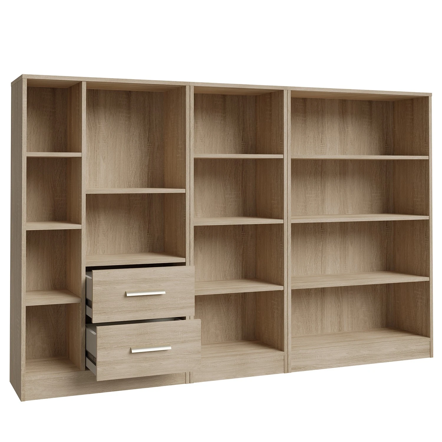 Fredriks Regalwand Wardell (3-teilig) - Eiche Sonoma Dekor 6 Fredriks Regalwand Wardell (3-teilig) - Eiche Sonoma Dekor – Bild 6