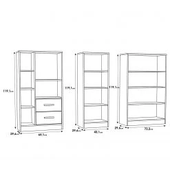 Fredriks Regalwand Wardell (3-teilig) - Eiche Sonoma Dekor 16 Fredriks Regalwand Wardell (3-teilig) - Eiche Sonoma Dekor -Wohnzimmermöbel boutique en ligne 1000348162 220505 500 SKETCH DETAILS P000000001000348162 sketch