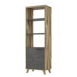 Fredriks Büroregal Winster - Asteiche Dekor / Beton Dekor