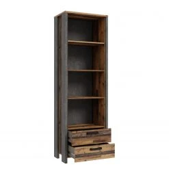 Fredriks Büroregal Clifford II - Altholz Dekor / Dunkelgrau -Wohnzimmermöbel boutique en ligne 1000348171 220509 032 DETAILS P000000001000348171