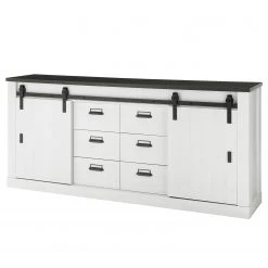 Ridgevalley Sideboard Shutter II - Pinie Weiß Dekor