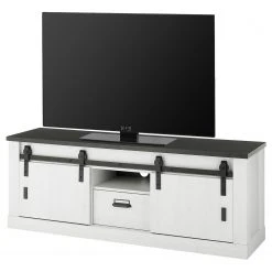 Ridgevalley TV-Lowboard Shutter I - Pinie Weiß Dekor