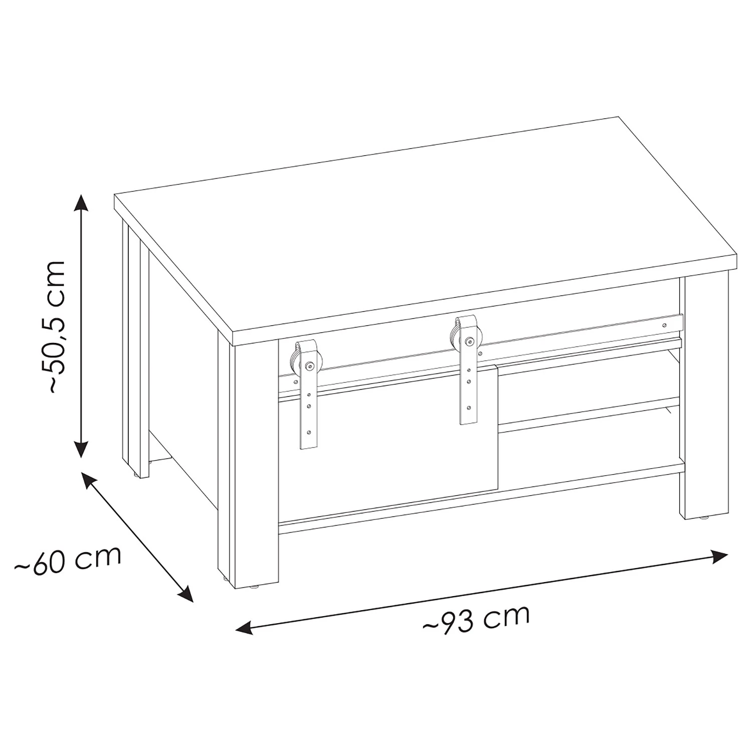 Ridgevalley Couchtisch Shutter - Eiche Dekor 8 Ridgevalley Couchtisch Shutter - Eiche Dekor – Bild 8