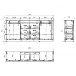 Ridgevalley Sideboard Shutter II - Eiche Dekor -Wohnzimmermöbel boutique en ligne 1000348708 220505 501 SKETCH DETAILS P000000001000348708 sketch