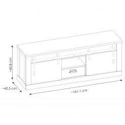 Ridgevalley Wohnwand Shutter I (3-teilig) - Eiche Dekor -Wohnzimmermöbel boutique en ligne 1000348722 220505 500 SKETCH DETAILS P000000001000348722 sketch