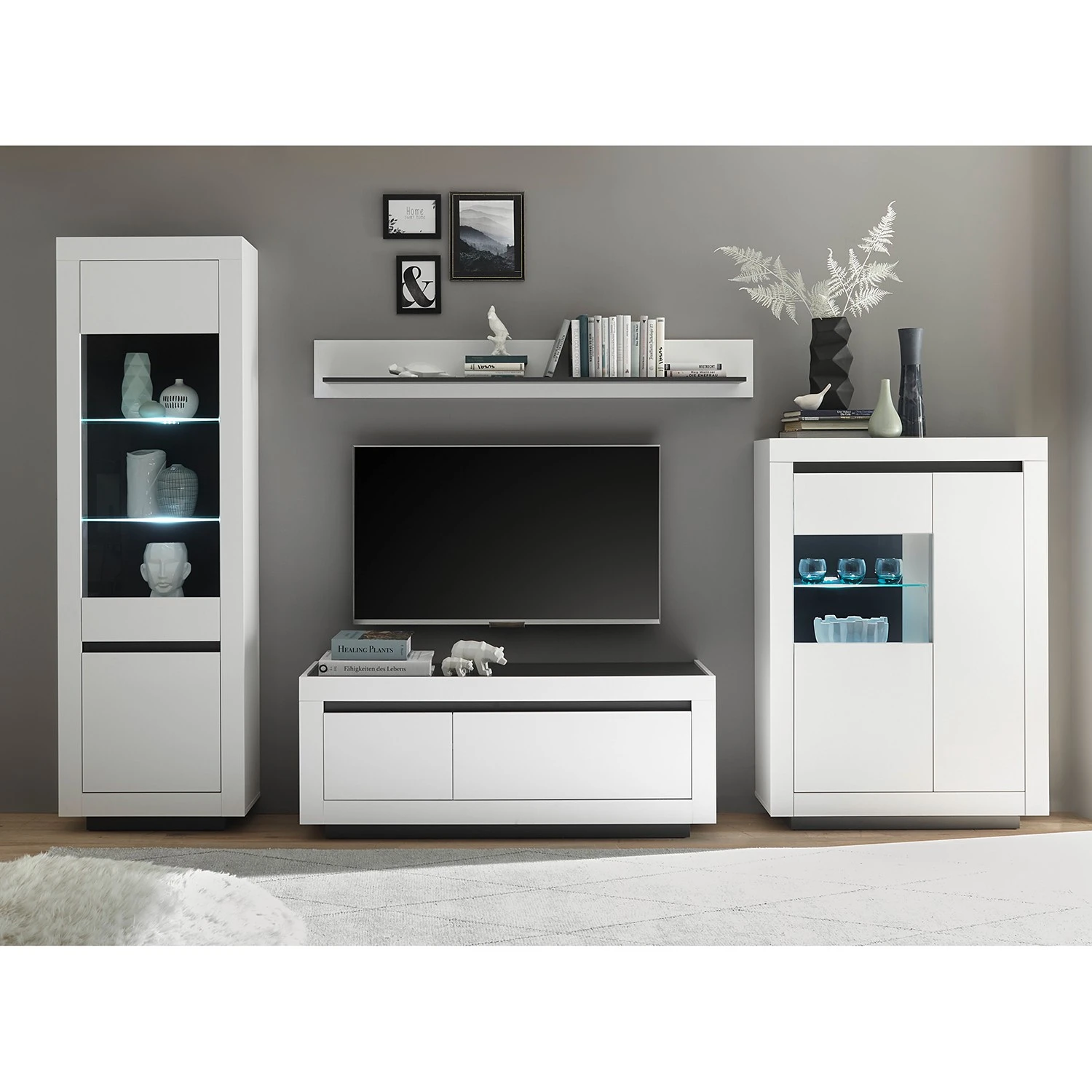 Loftscape Wandboard Accra - Weiß / Anthrazit 3 Loftscape Wandboard Accra - Weiß / Anthrazit – Bild 3