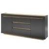 Loftscape Sideboard Accra - Anthrazit / Eiche Dekor