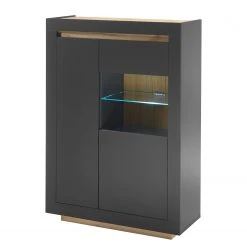 Loftscape Highboard Accra - Anthrazit / Eiche Dekor