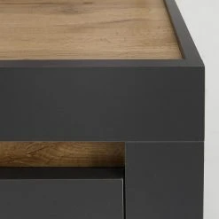 Loftscape Highboard Accra - Anthrazit / Eiche Dekor -Wohnzimmermöbel boutique en ligne 1000348821 220506 032 DETAILS P000000001000348821