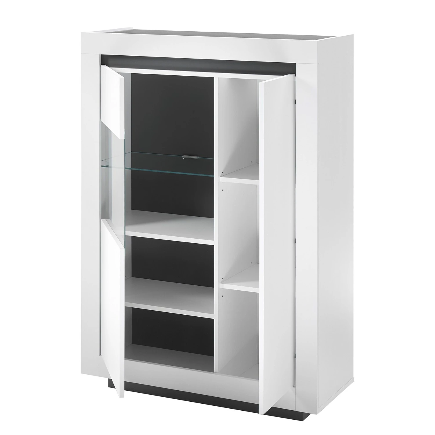 Loftscape Highboard Accra - Weiß / Anthrazit 7 Loftscape Highboard Accra - Weiß / Anthrazit – Bild 7