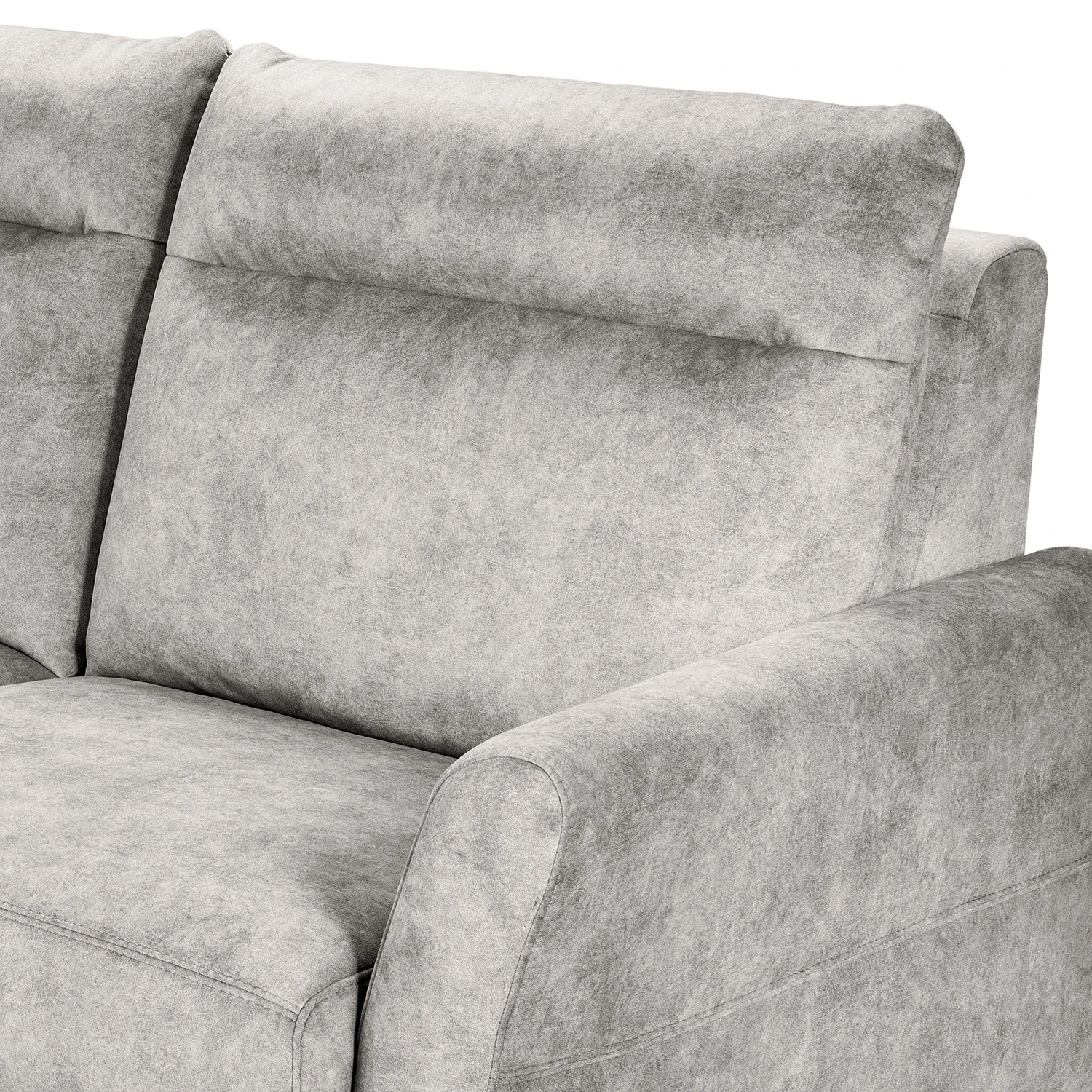 Norrwood Ecksofa Sombrilla - Samt Cloe: Hellgrau - Longchair davorstehend links 5 Norrwood Ecksofa Sombrilla - Samt Cloe: Hellgrau - Longchair davorstehend links – Bild 5