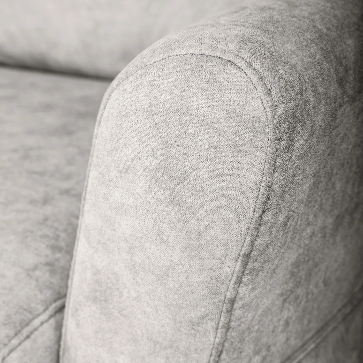 Norrwood Ecksofa Sombrilla - Samt Cloe: Hellgrau - Longchair davorstehend links 9 Norrwood Ecksofa Sombrilla - Samt Cloe: Hellgrau - Longchair davorstehend links – Bild 9