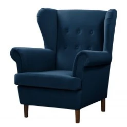Norrwood Sessel Skog - Samt Vaia: Dunkelblau