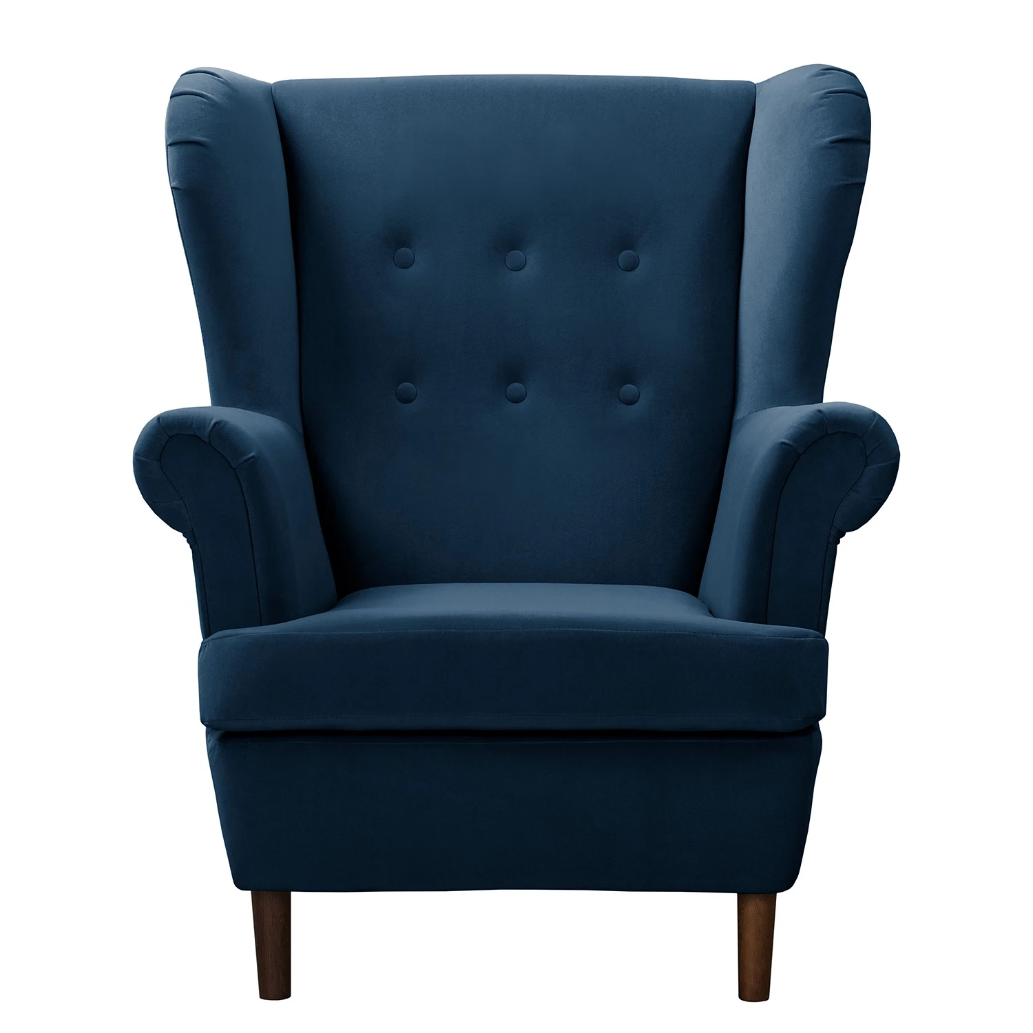 Norrwood Sessel Skog - Samt Vaia: Dunkelblau 2 Norrwood Sessel Skog - Samt Vaia: Dunkelblau – Bild 2
