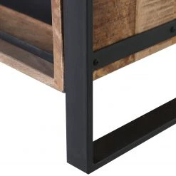 Red Living Highboard Toleos - Mango sägerau massiv / Eisen - Mangoholz / Schwarz -Wohnzimmermöbel boutique en ligne 1000352069 220520 055 DETAILS P000000001000352069