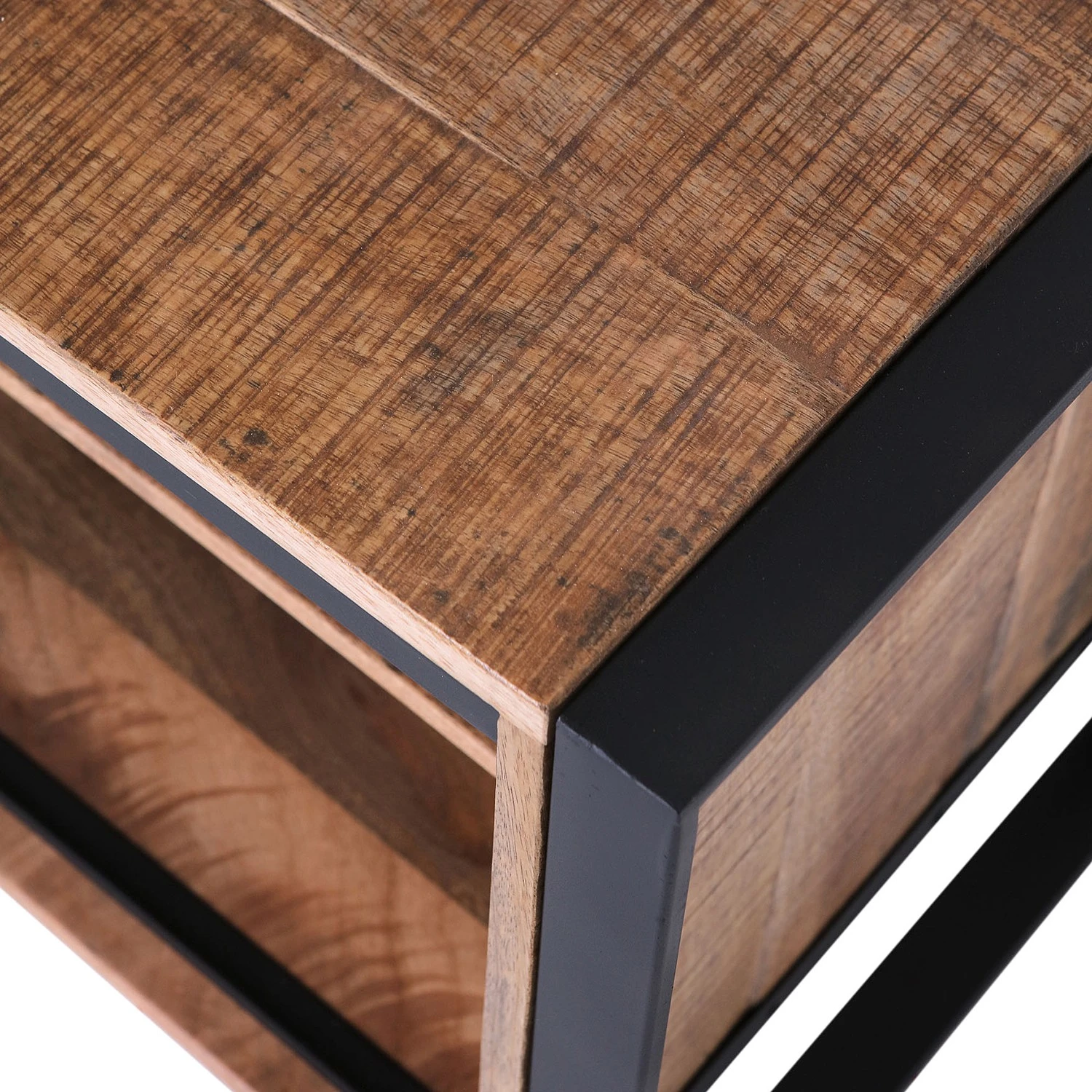 Red Living TV-Lowboard Toleos - Mango sägerau massiv / Eisen - Mangoholz / Schwarz 10 Red Living TV-Lowboard Toleos - Mango sägerau massiv / Eisen - Mangoholz / Schwarz – Bild 10