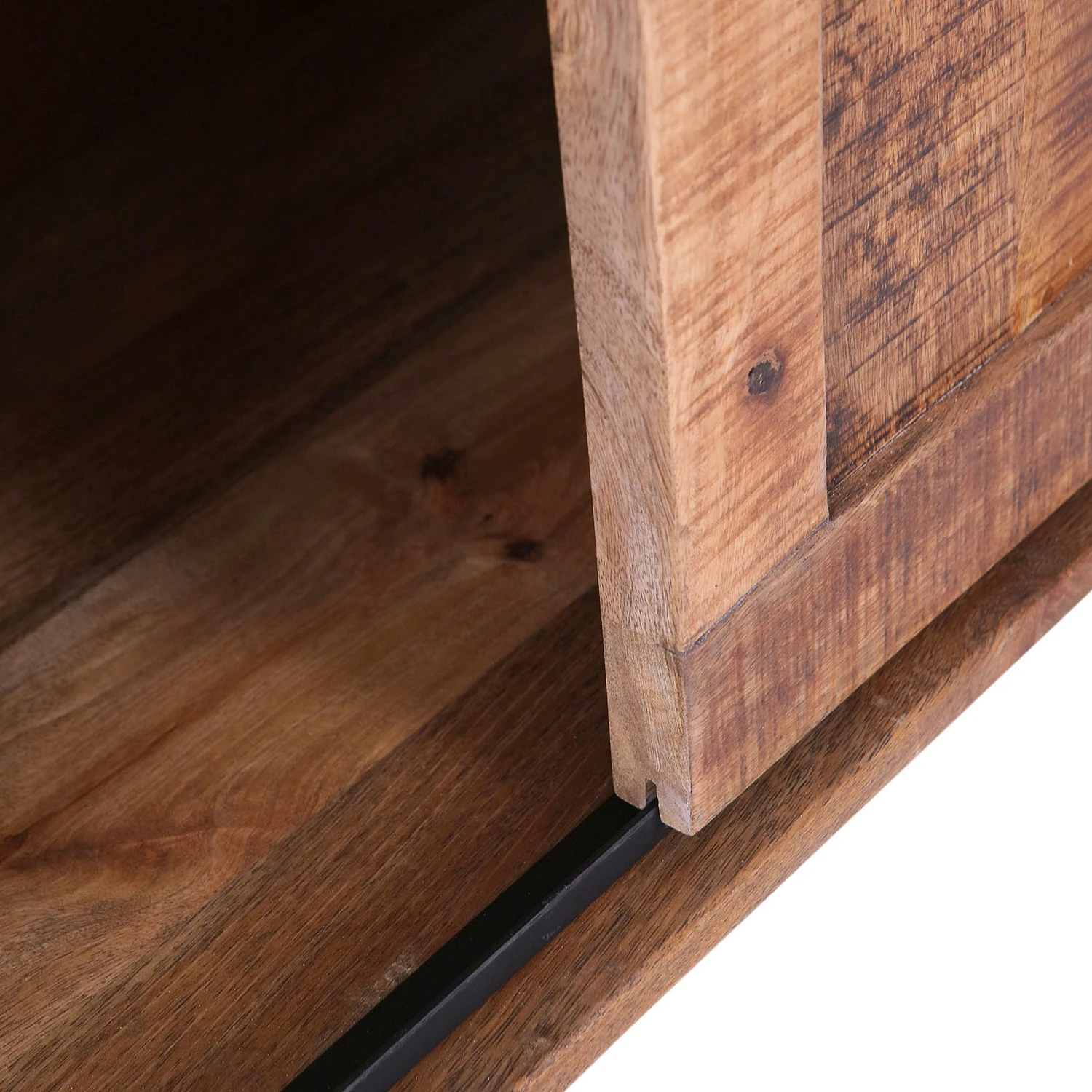 Red Living TV-Lowboard Toleos - Mango sägerau massiv / Eisen - Mangoholz / Schwarz 12 Red Living TV-Lowboard Toleos - Mango sägerau massiv / Eisen - Mangoholz / Schwarz – Bild 12