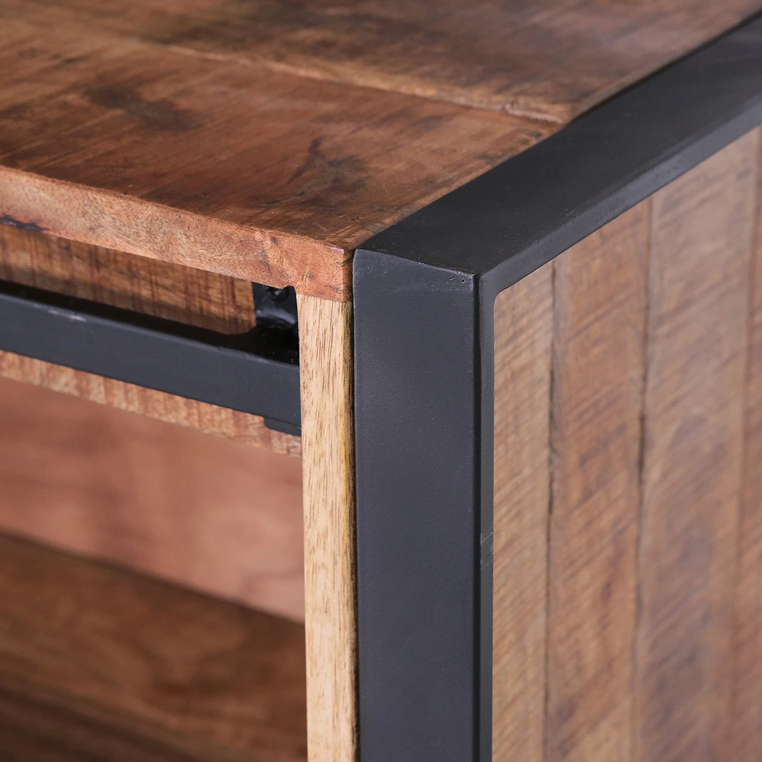 Red Living TV-Lowboard Toleos - Mango sägerau massiv / Eisen - Mangoholz / Schwarz 13 Red Living TV-Lowboard Toleos - Mango sägerau massiv / Eisen - Mangoholz / Schwarz – Bild 13