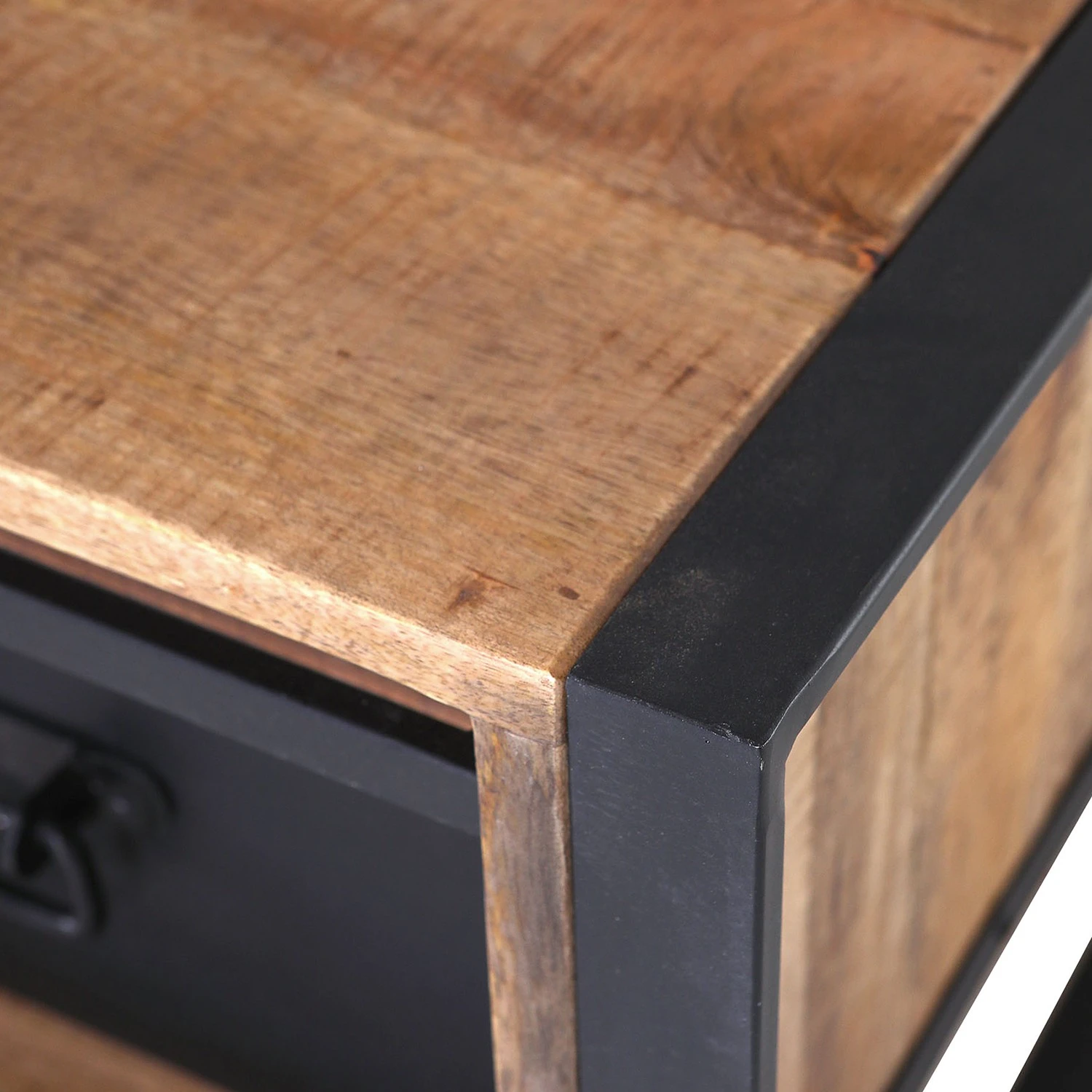 Red Living Couchtische Toleos - Mango sägerau massiv / Eisen - Mangoholz / Schwarz 5 Red Living Couchtische Toleos - Mango sägerau massiv / Eisen - Mangoholz / Schwarz – Bild 5