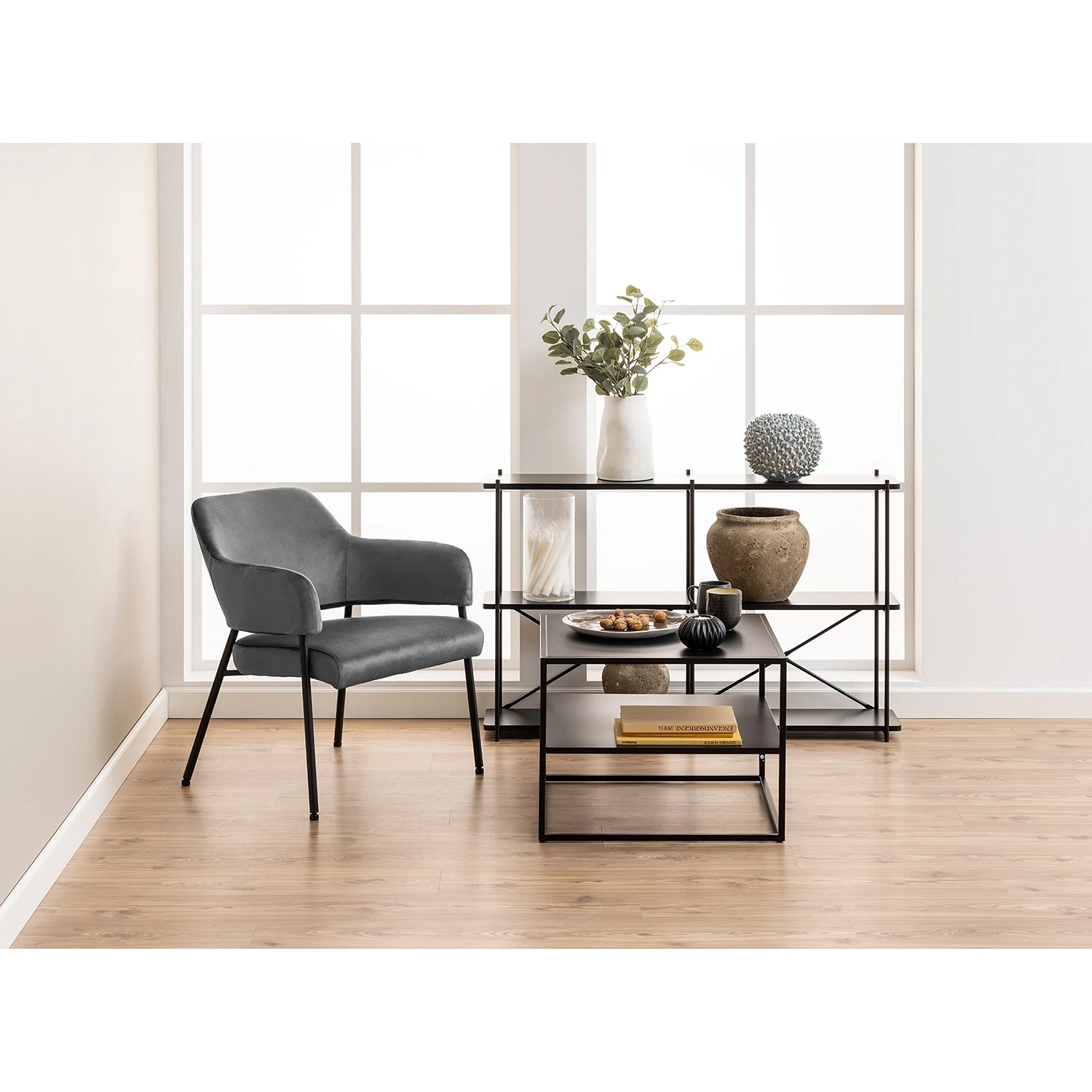 Norrwood Couchtisch Cascavel III - Metall - Schwarz 2 Norrwood Couchtisch Cascavel III - Metall - Schwarz – Bild 2