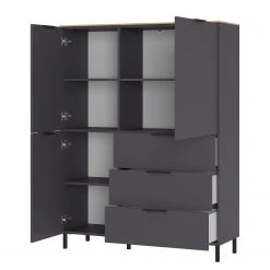 Germania Highboard California - Graphit -Wohnzimmermöbel boutique en ligne 1000352103 220512 031 DETAILS P000000001000352103