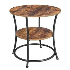 Red Living Beistelltisch Uberto III - Braun / Schwarz